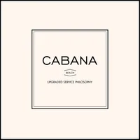 Cabana beach icon