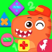 Dino School Kids Math Games icon