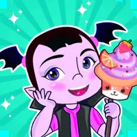 Vampire and cupcakes icon