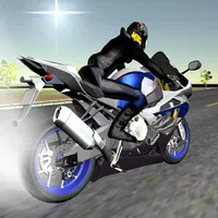 Motorbike Drag racing 3D icon