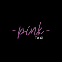 Pink taxi icon