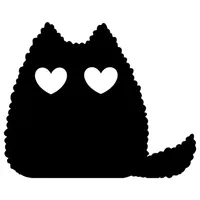 Best Black cat stickers emoji icon