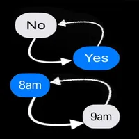 Yes No Reverse Sticker icon