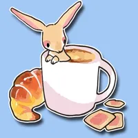 Tea Time Bunny Stickers icon