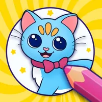 Coloring book for kids 2-6 icon