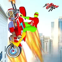 Flying Bike War Robot Shooter icon