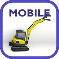 Mobile skid-steer hydraulics icon