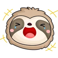 Cute Lazy Sloth Stickers icon