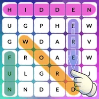 Word search find hidden words icon