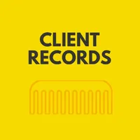 Hairdressing client records icon