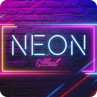 Neon Text on Photo - Text Glow icon