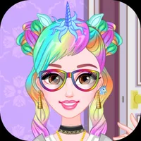 Unicorn hairstyles princess icon