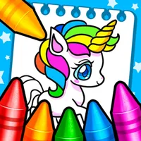 Rainbow Glitter Drawing Book icon