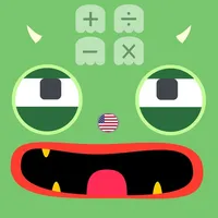 Monster calculator kid toddler icon