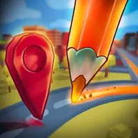 Draw GPS Road icon