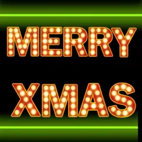 Neon Merry Christmas Stickers icon