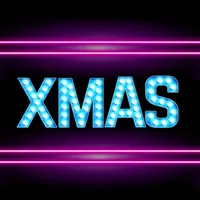 Neon Merry Xmas Stickers icon