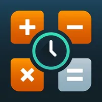 Time { + - x ÷ } icon