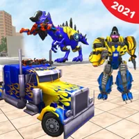 Dinosaur Robot Transform Games icon