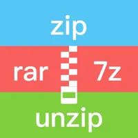 Unzip zip rar 7z format icon