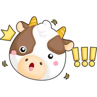 Cute Emotional Cow Stickers icon