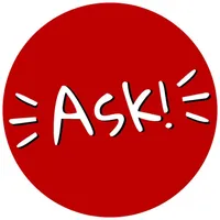 Ask! Party card and quiz game icon