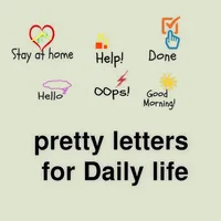 Pretty letters for Daily life icon