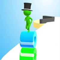 Stacky rider: run on roof rail icon