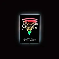 Pizza and grill bar icon