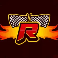 RACER, car racing combat icon