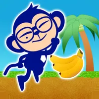 Monkey run and jump icon