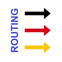 Currents measuring and routing icon