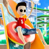 Waterslide Uphill Park 3d Sims icon