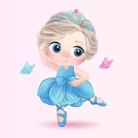 Animated Ballet Girl Stickers icon