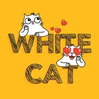 White Cat Emoji Stickers icon