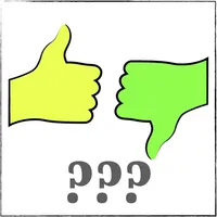 thumbs up down stickers icon