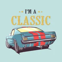 American Vintage Car Stickers icon