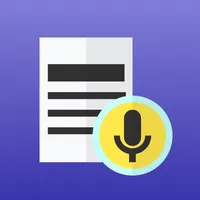 Transcription speech to text icon