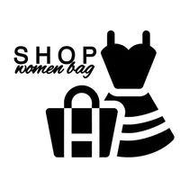 Women's clothing and bags shop icon