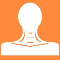 Neck lymph node map icon