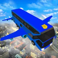 Flying Police Bus Simulator 3D icon