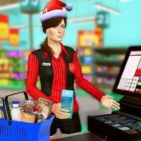 Supermarket Cashier Girl Games icon