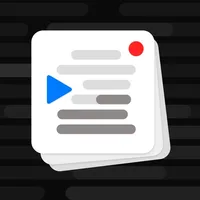 Teleprompter for video, script icon