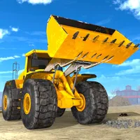 Construction city Excavator 3d icon