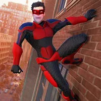 Amazing spider flying hero 3D icon