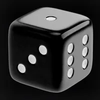 Black Dice 3D icon