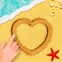 Sand draw: Make beach drawings icon