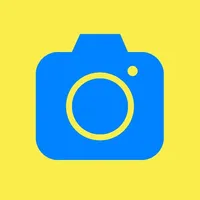 Photo editor yellow blue icon