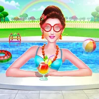 Summer Vacation Pool Party Fun icon