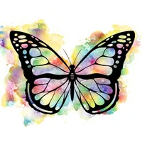 Watercolor Butterfly Stickers icon